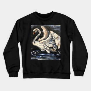 Swan Marker Sketch Crewneck Sweatshirt